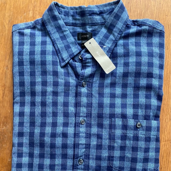 J. Crew Other - LAST CHANCE! J. Crew Heather Gingham Check Oxford Shirt NWT XL